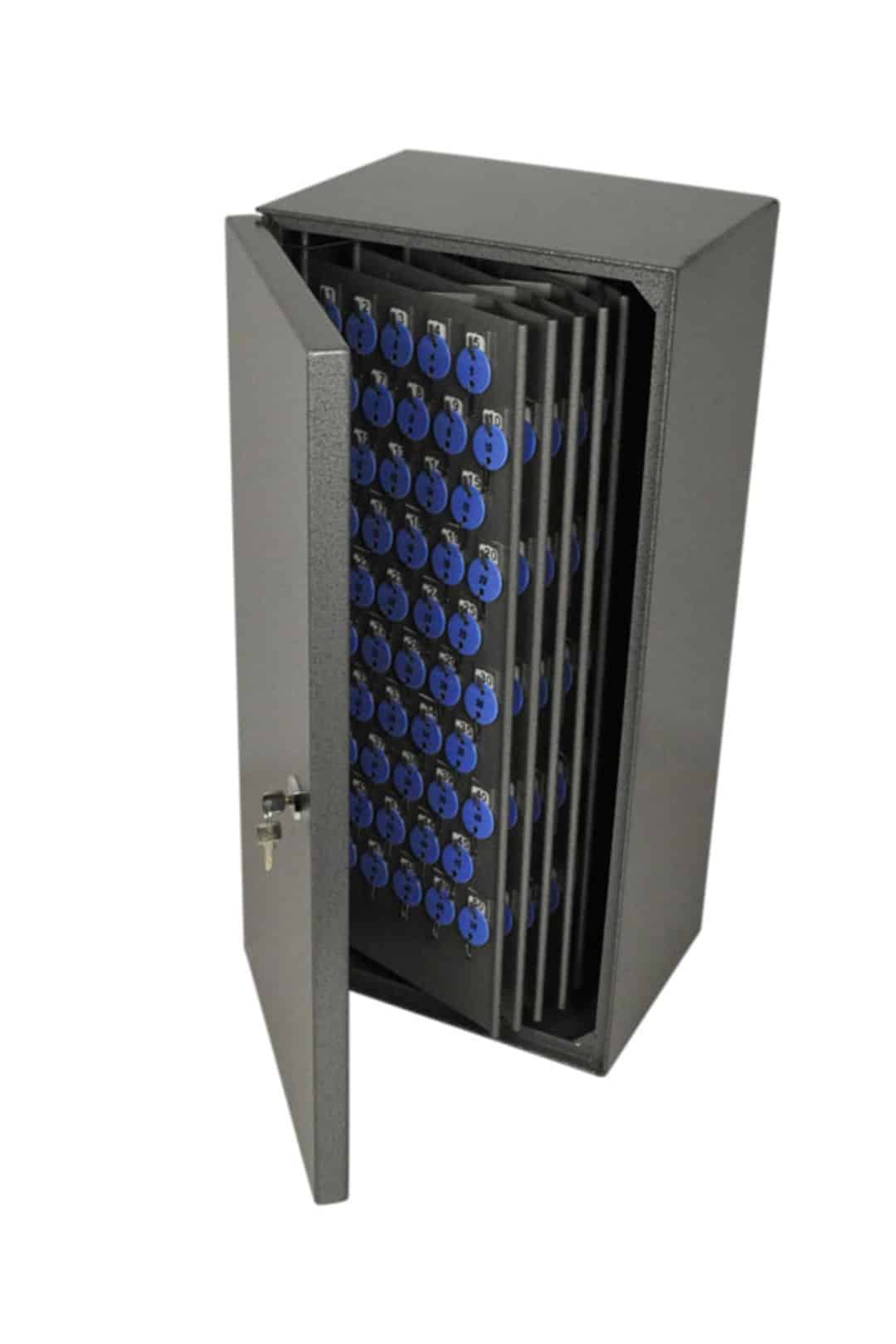 t398hg telkee 686l key cabinet 550 hooks grey