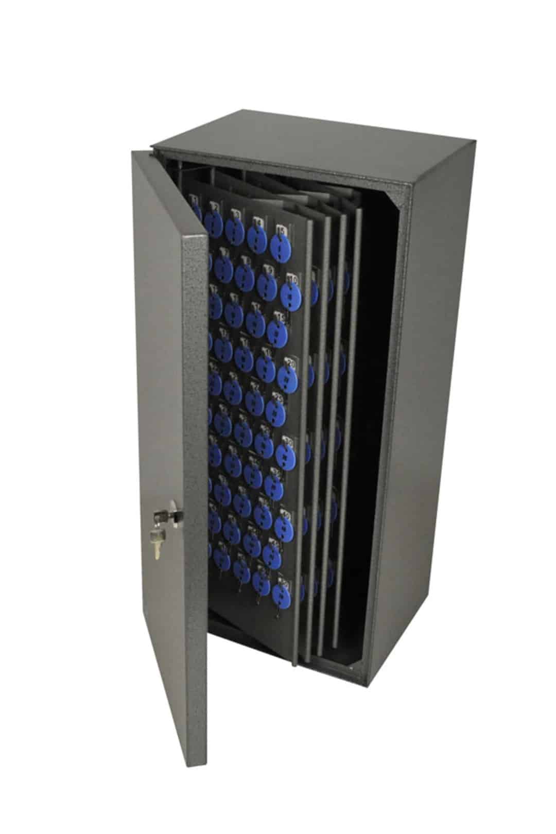 t398gg telkee 686l key cabinet 450 hooks grey