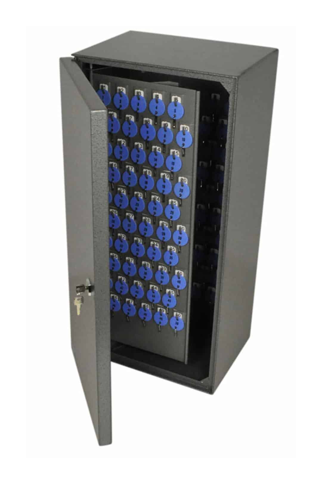 t398ag telkee 686l key cabinet 150 hooks grey