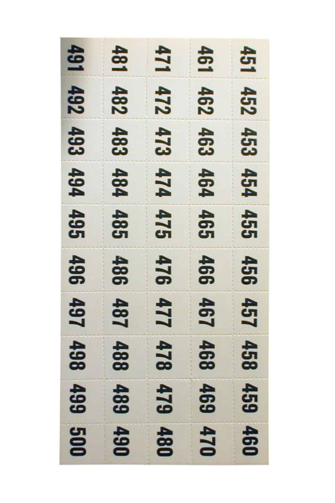 t353 451 telkee perf number sheet 451 500