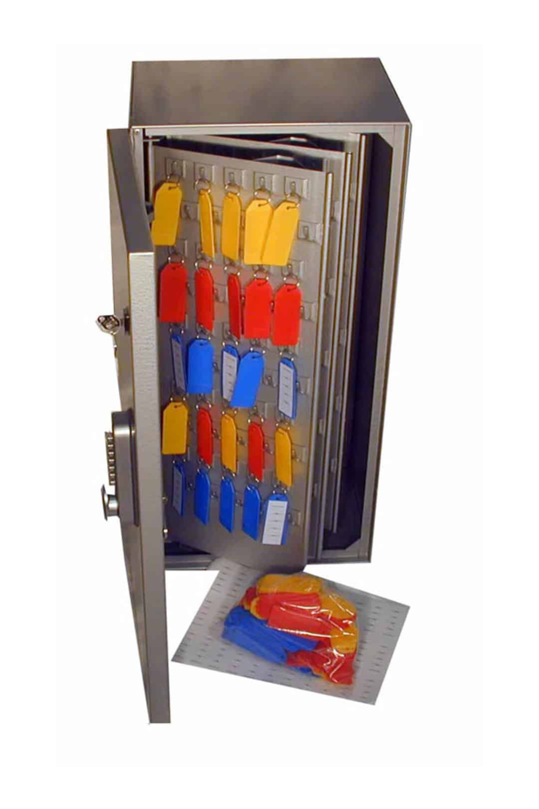 tc686lg telkee 686lc vehicle key cabinet 150 hooks grey
