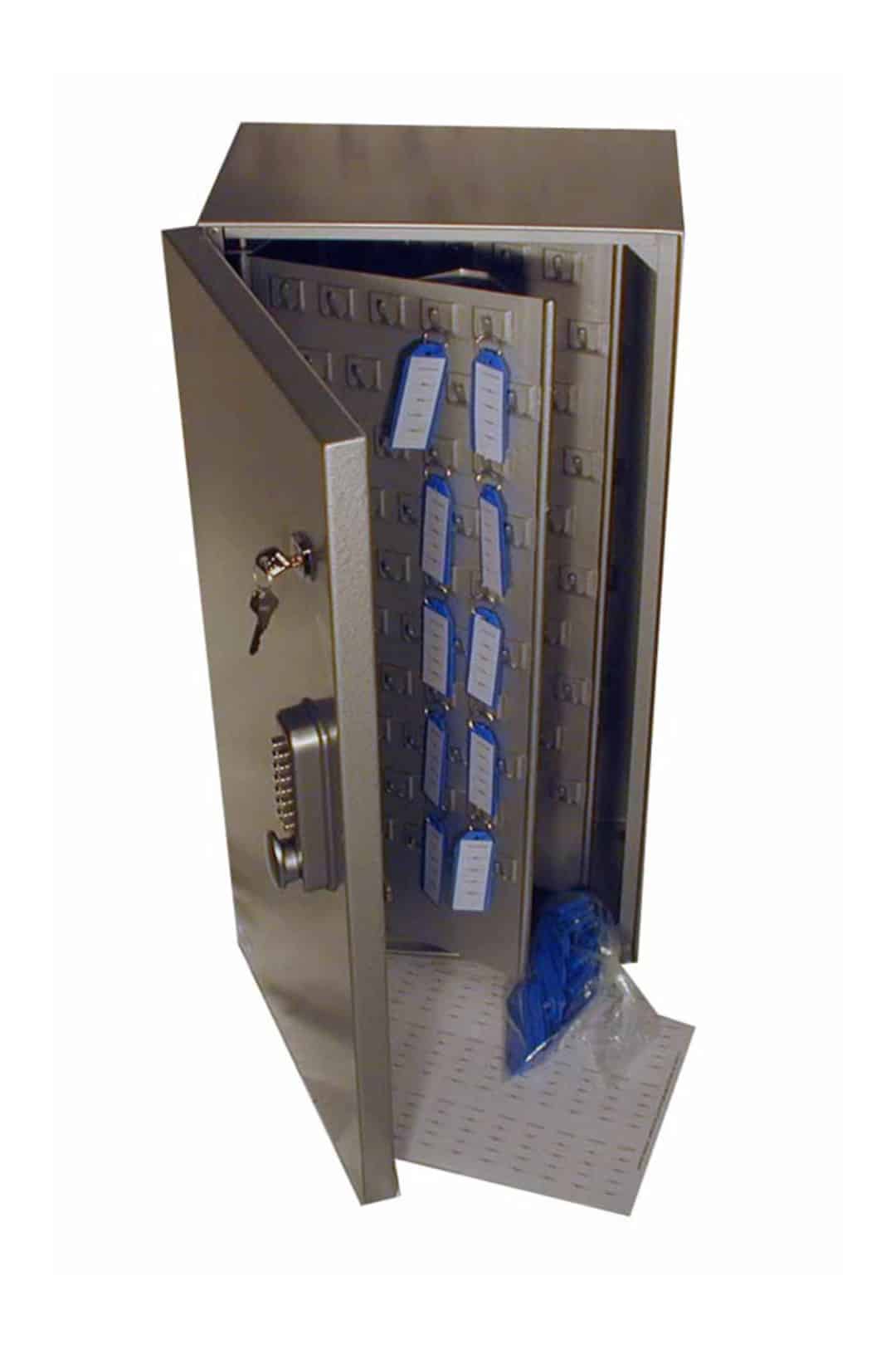 tc686g telkee 686c vehicle key cabinet 100 hooks grey
