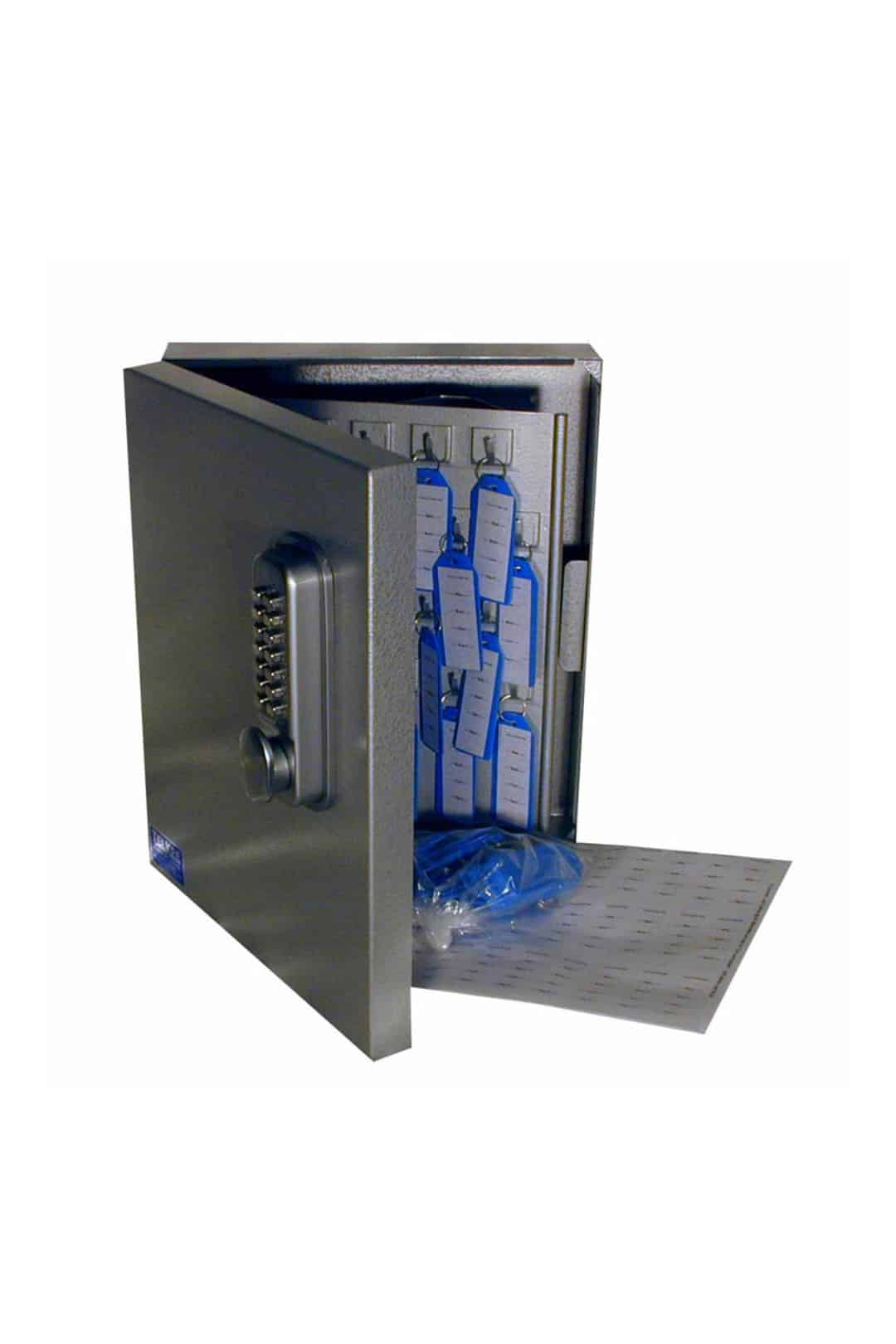 tc347g telkee 347c vehicle key cabinet 20 hooks grey