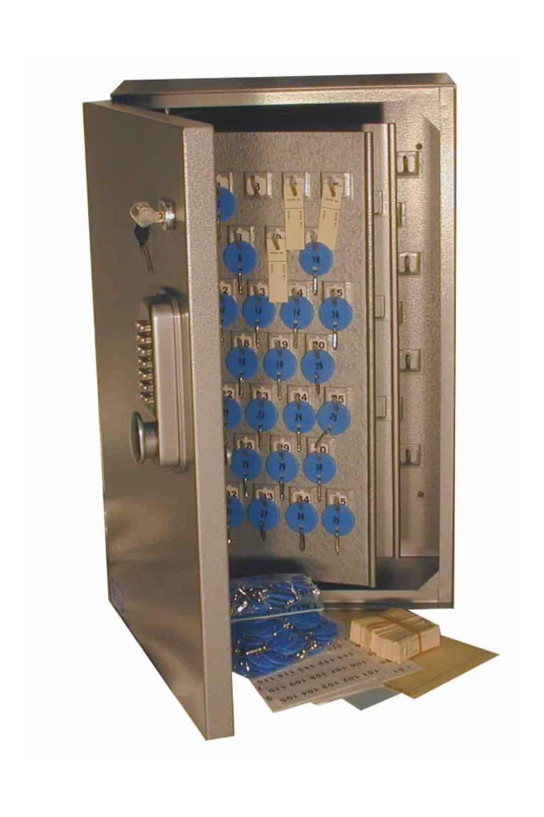 t381m telkee 530 key cabinet 175 hooks grey w mkp slam latch