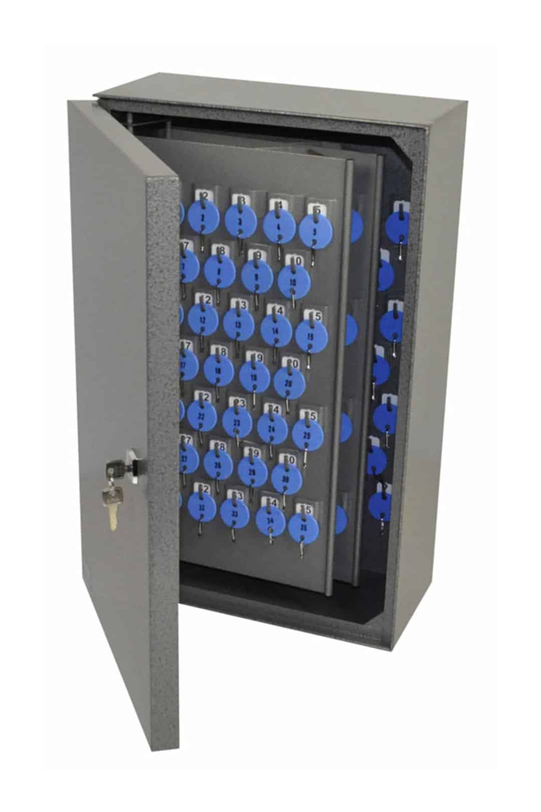 t381 telkee 530 key cabinet 175 hooks grey