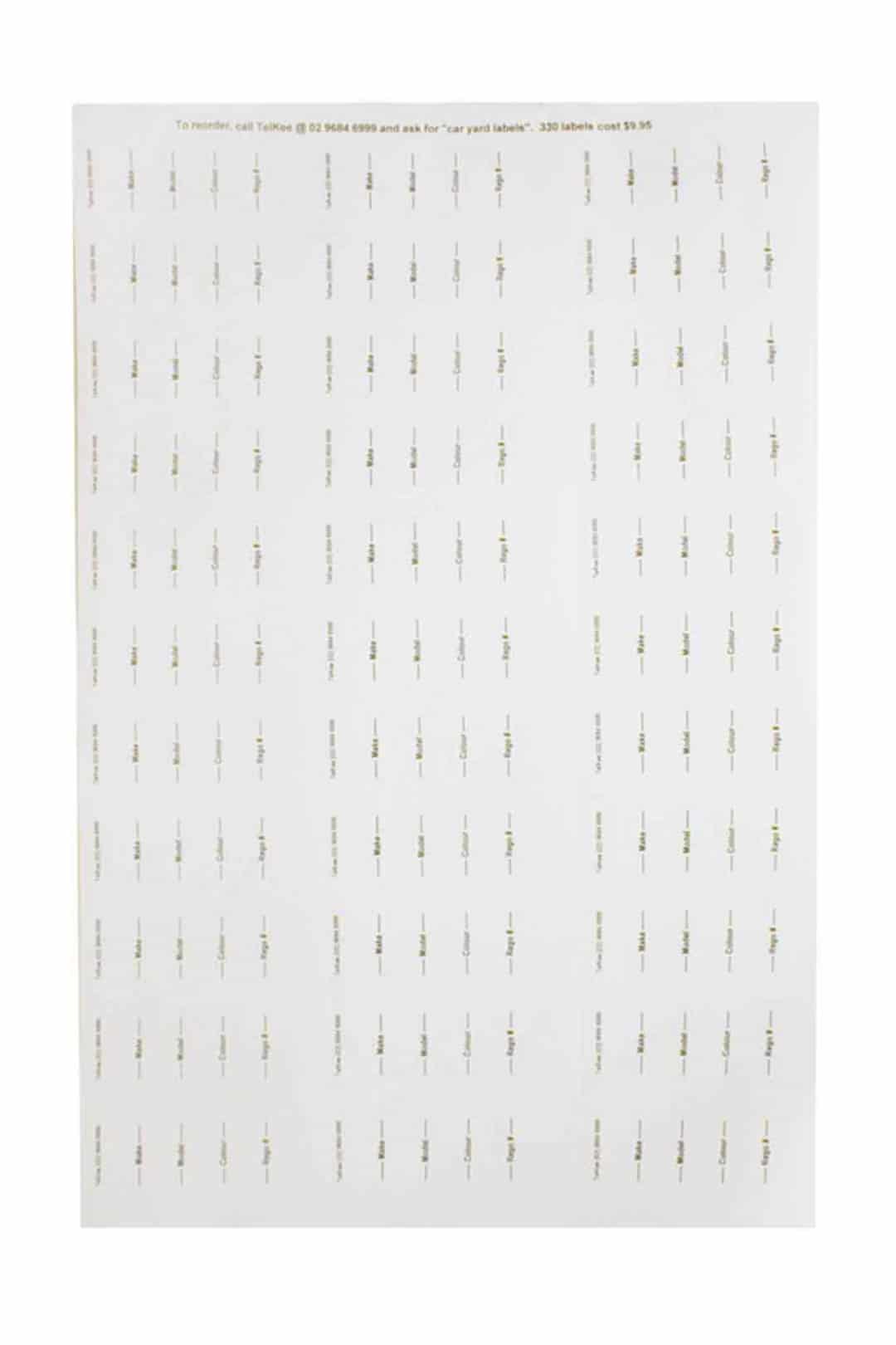 t362s telkee vehicle sticker sheet 33 stickers