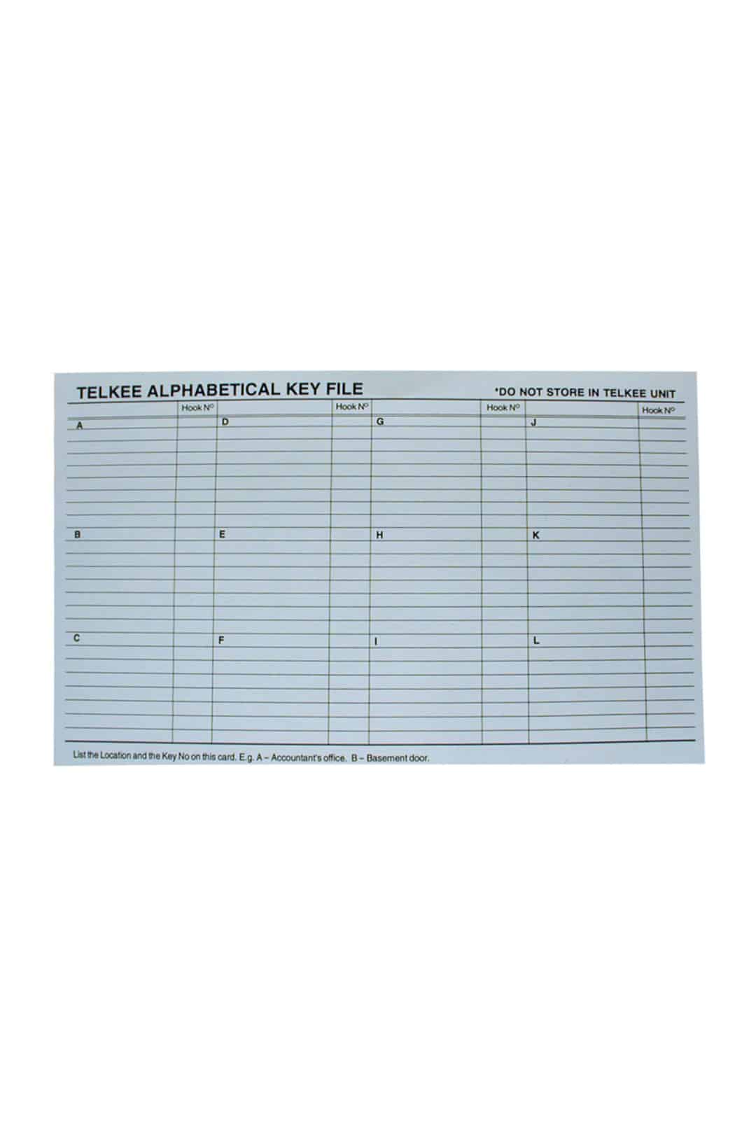 TelKee Index Alpha Cards TelKee Key Management