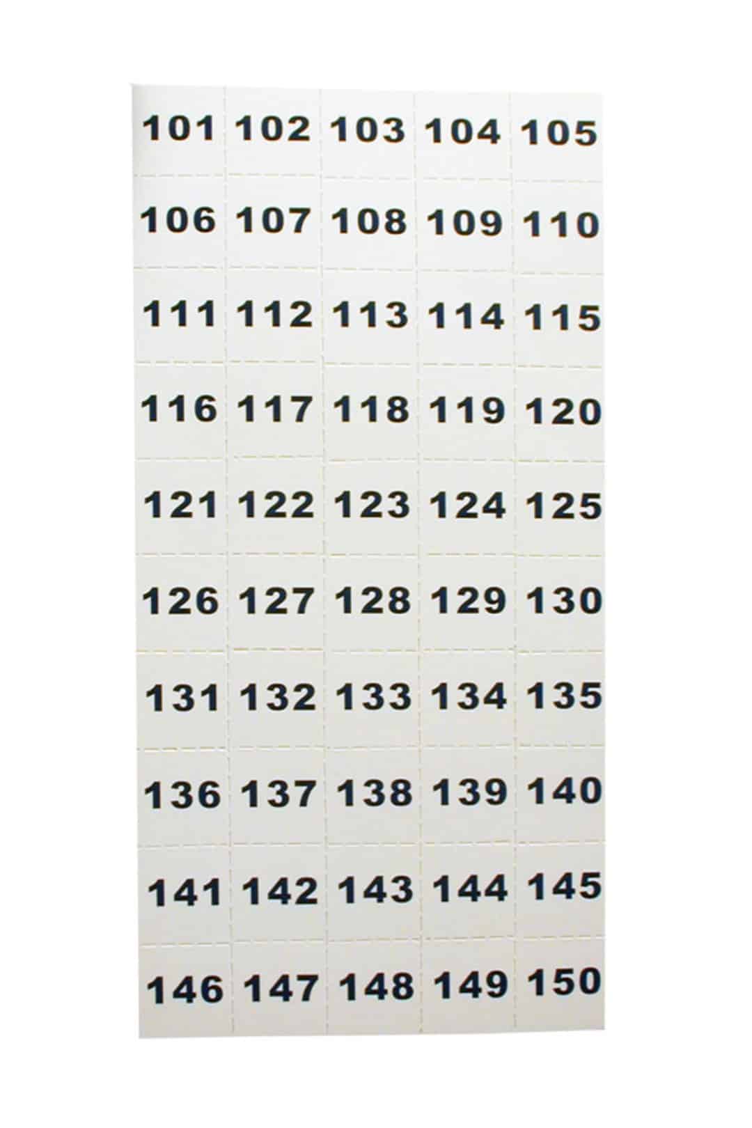 t353 101 telkee perf number sheet 101 150
