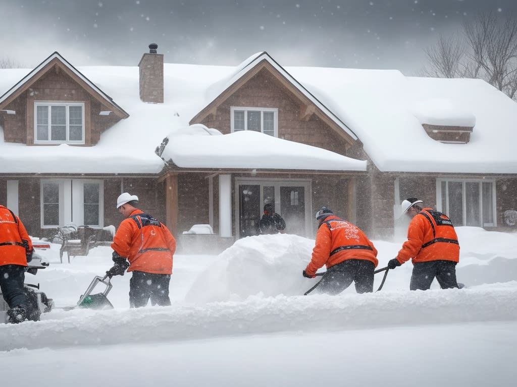 Choosing the Best Snow Removal Companies in Calgary: A Comprehensive Guide 1 DreamShaper v7 Generate an image that vividly portrays a team 2
