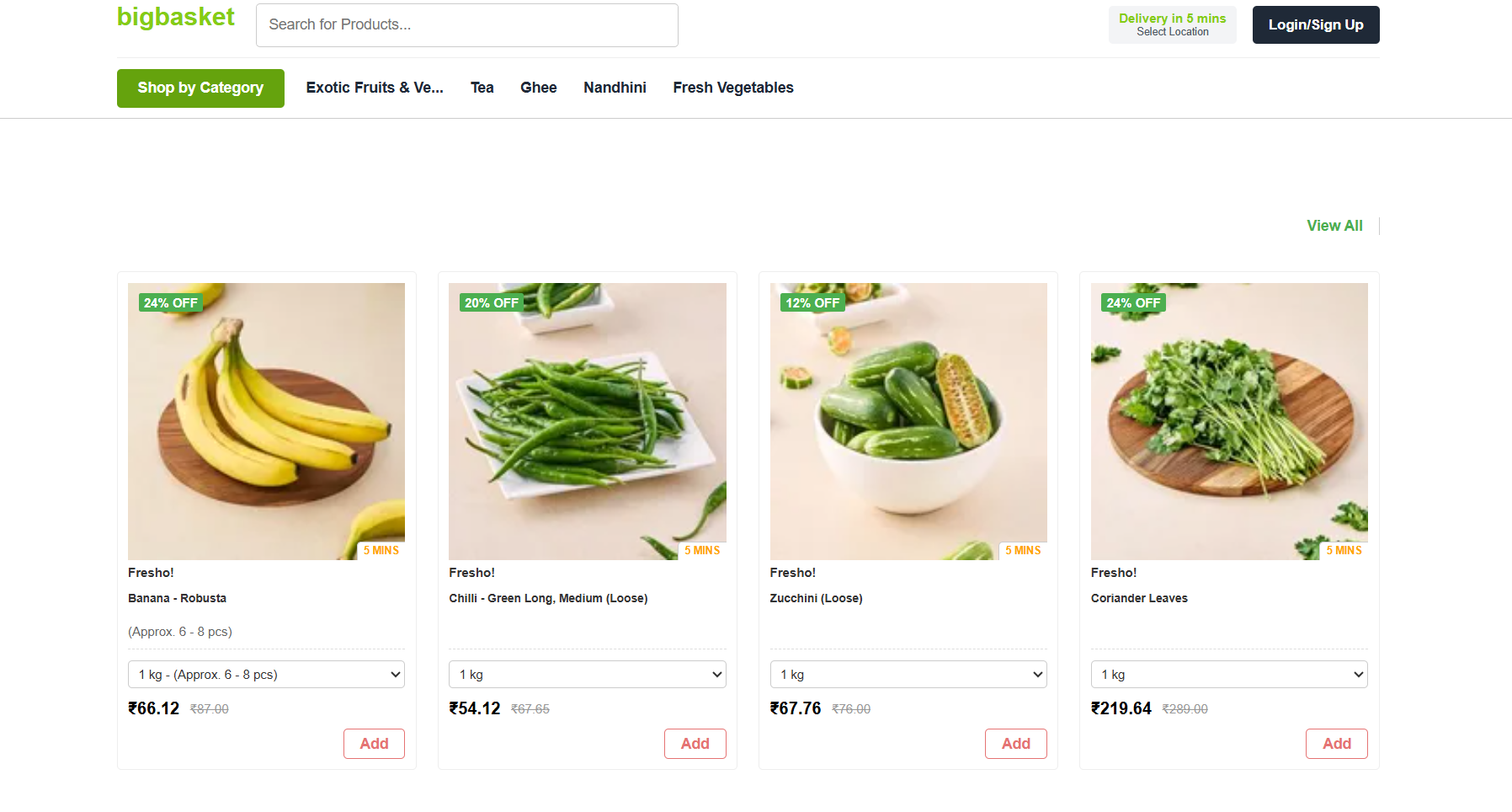 BigBasket Clone