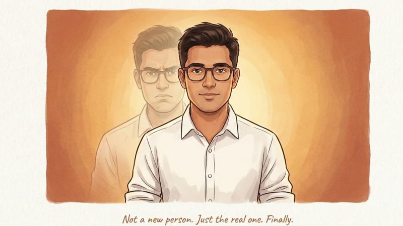 Authentic man portrait, direct and natural