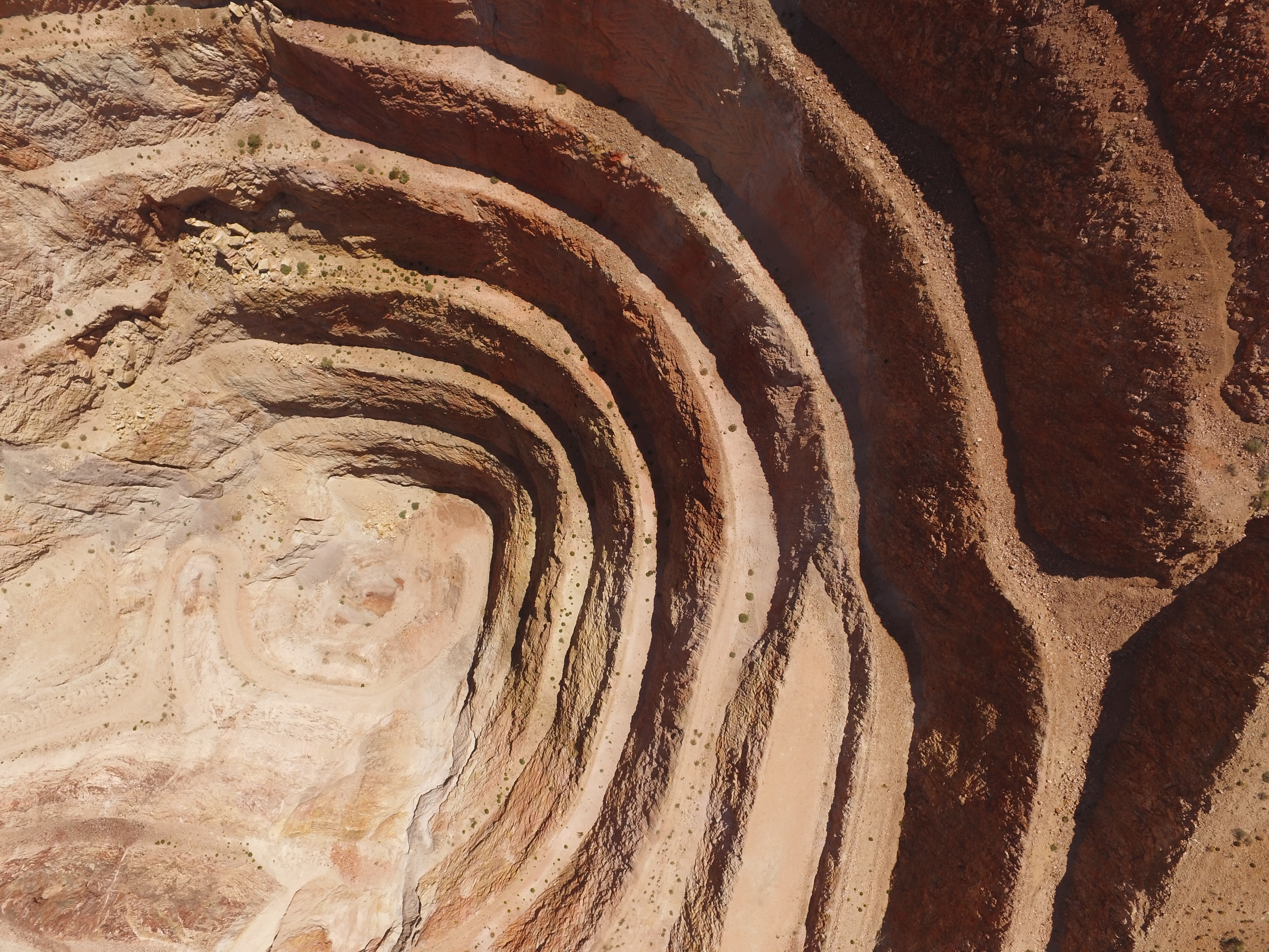 Open Pit Geology Aerial