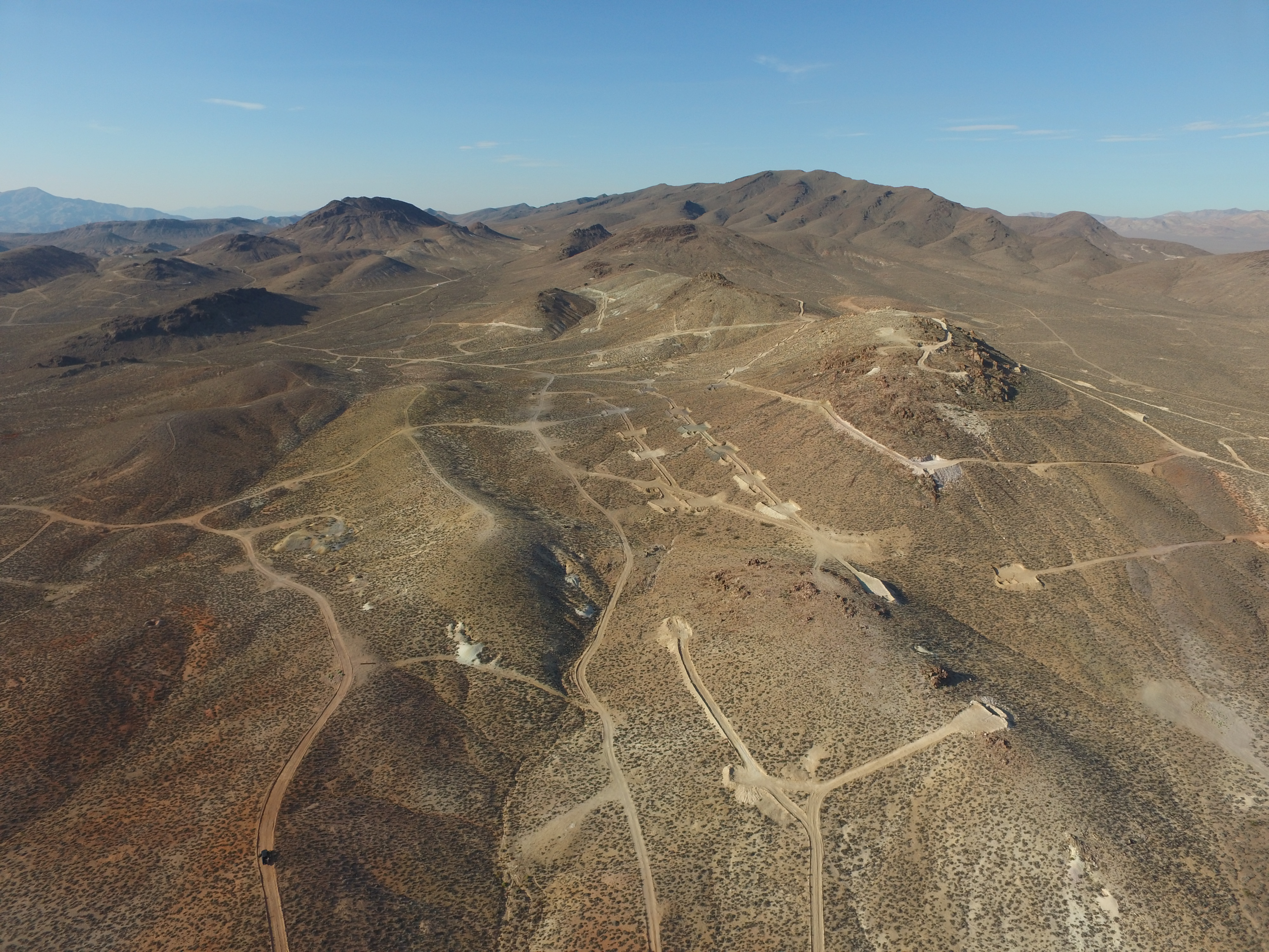 Aerial survey — Nevada exploration landscape