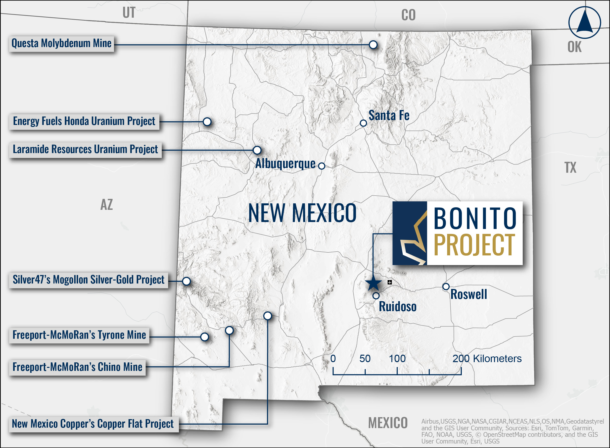 Bonito Project Regional Map