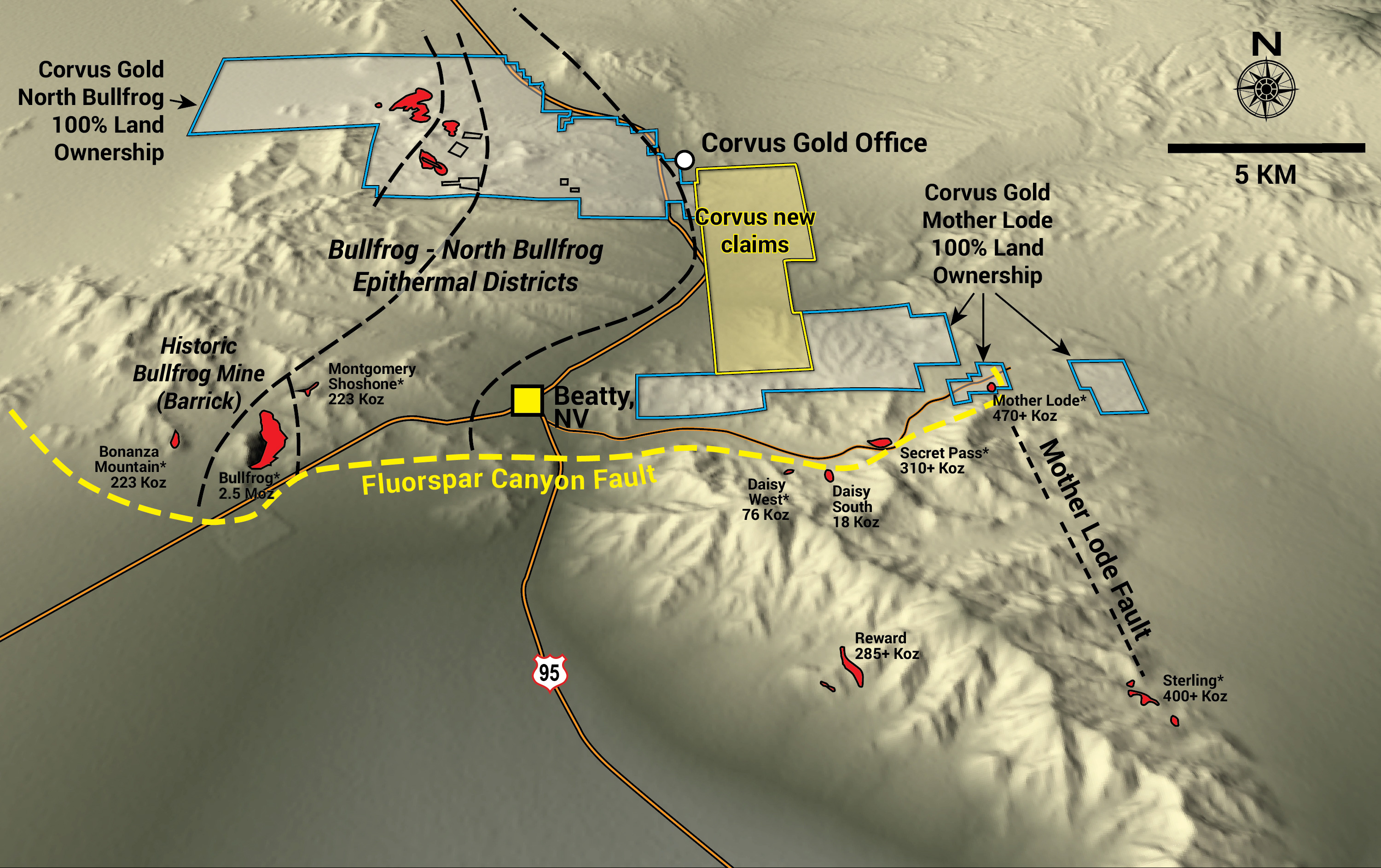 North Bullfrog Perspective Map