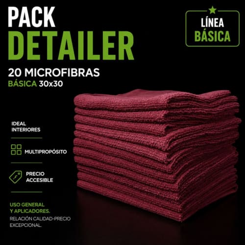 Pack x20 Paños de Microfibra Multiuso 30x30 - Producto