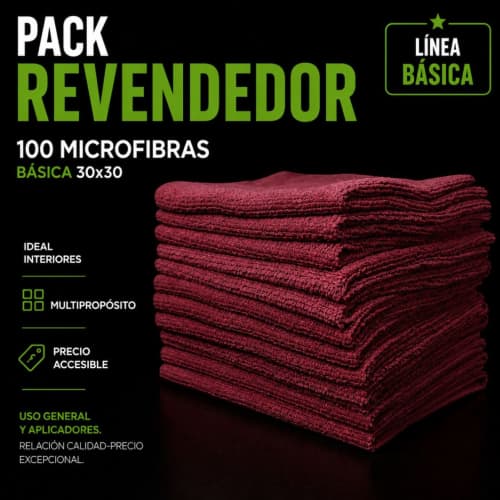 Pack x100 Paños de Microfibra Multiuso 30x30 - Producto