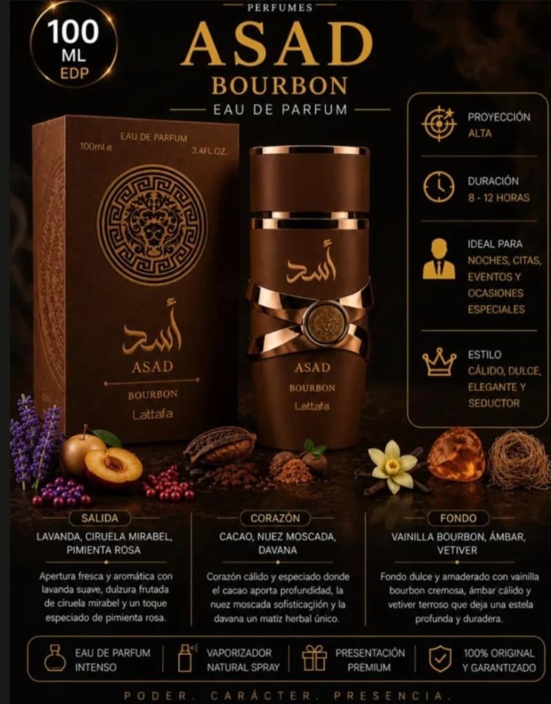 Lattafa Asad Bourbon Eau de Parfum