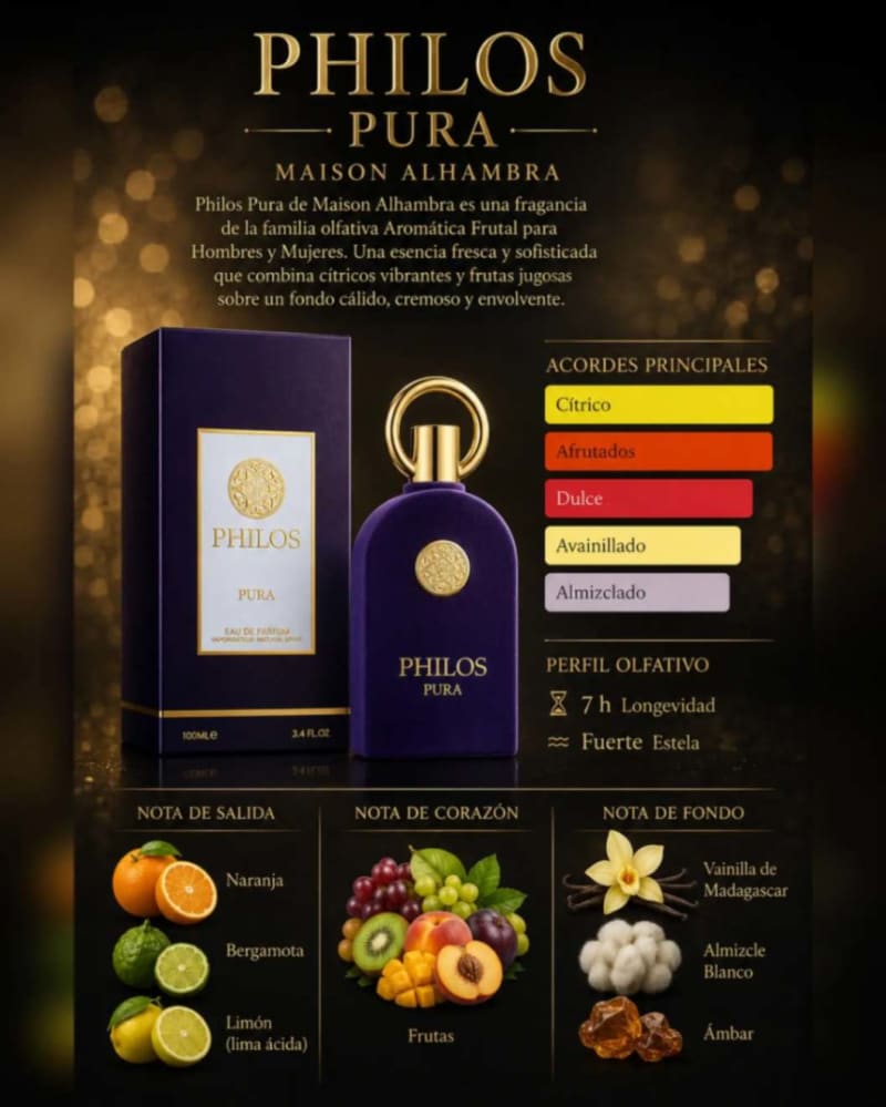 Maison alhambra Philos pura Eau de Perfum 100ml