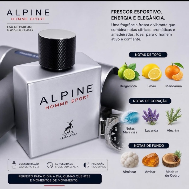 Maison alhambra Alpine homme sport eau de perfum 100ml