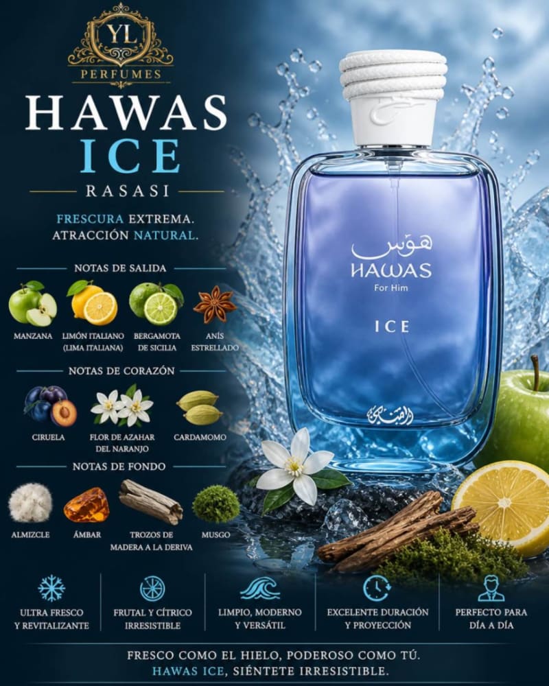 Hawas rasasi Ice for him 100ml