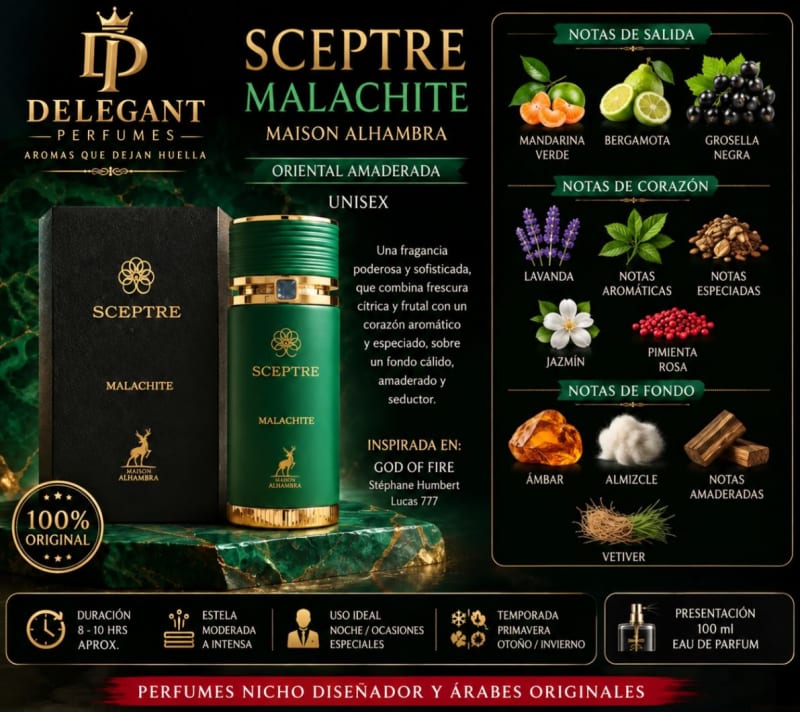 Sceptre Malachite - Maison Alhambra (Eau de Parfum 100 ml)