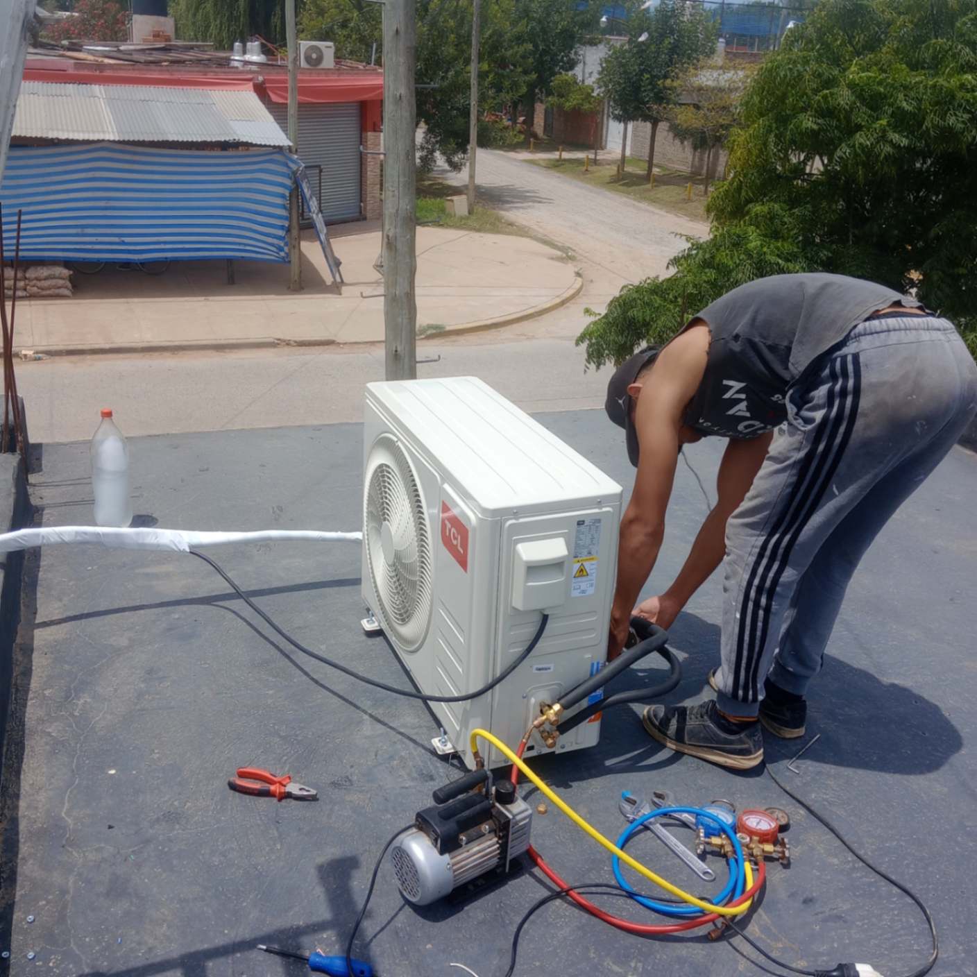 Instalación de aire acondicionado Split