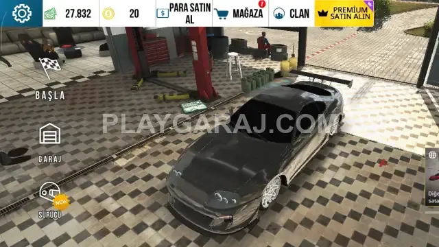 Toyota Supra modifiyeli grı degısen