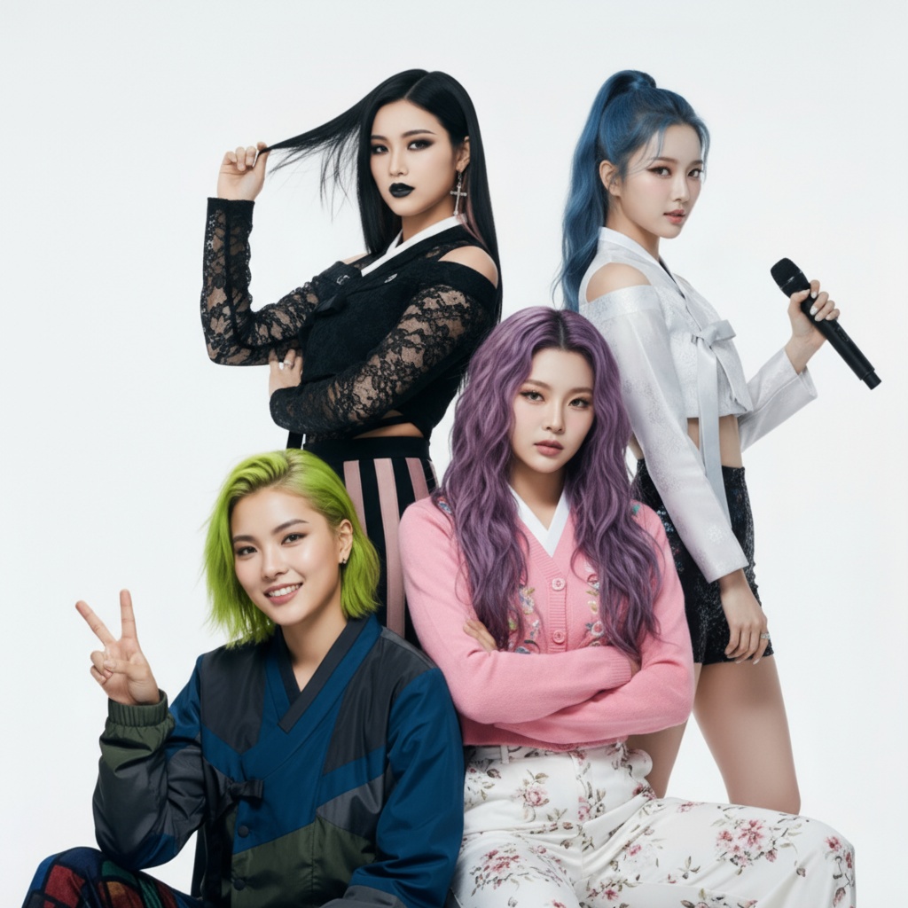 ECLYPHAE Group Photo - Jiwol, Mintchae, Seolhwi, Rahyo