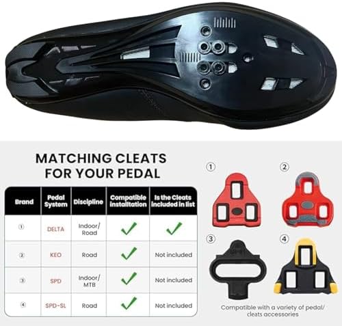 Vue 4 de Chaussures Cyclisme Respirantes Antidérapantes