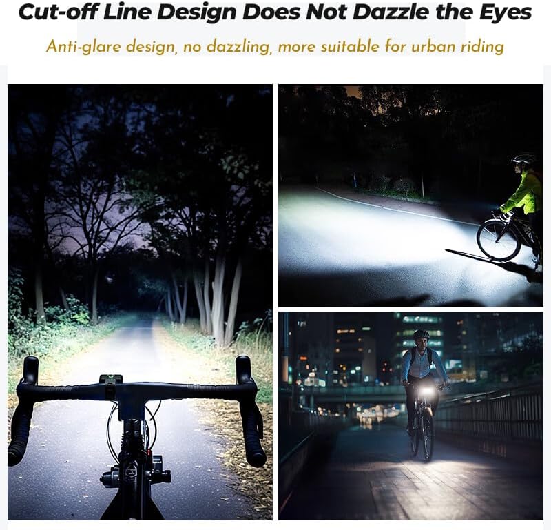 Vue 6 de Éclairage Vélo USB Rechargeable