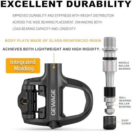 Vue 4 de Pédales Vélo Route Performantes