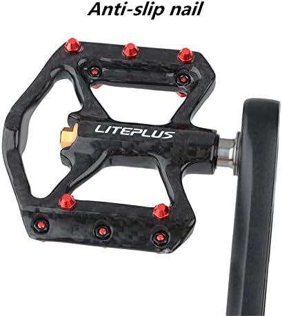 Vue 6 de Pédales Vélo Carbone Titane