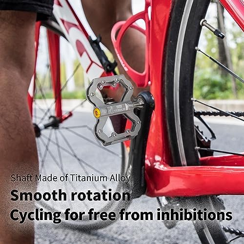 Vue 6 de Pédales Titane Vélo Performance
