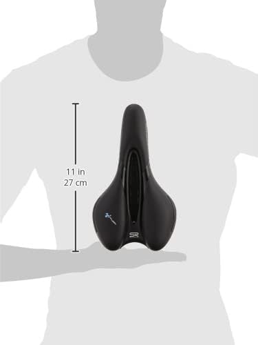 Vue 2 de Selle vélo confort ventilation gel