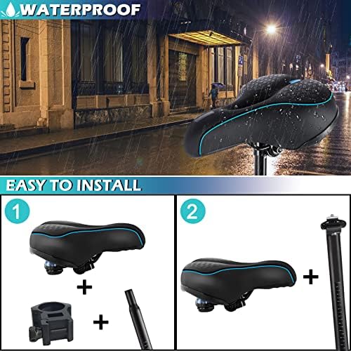 Vue 6 de Selle Vélo Confort Absorbant Chocs