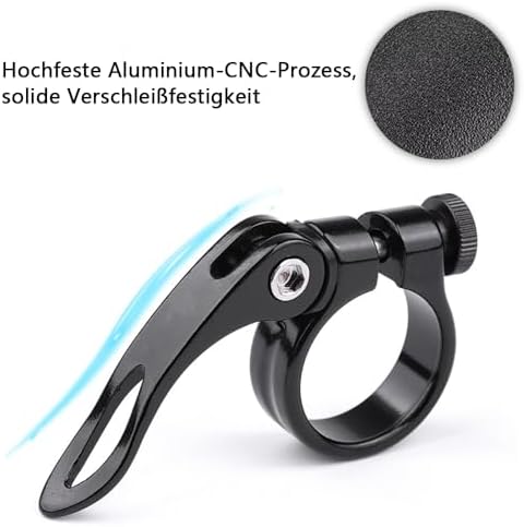 Vue 5 de Collier Selle Vélo Installation Facile