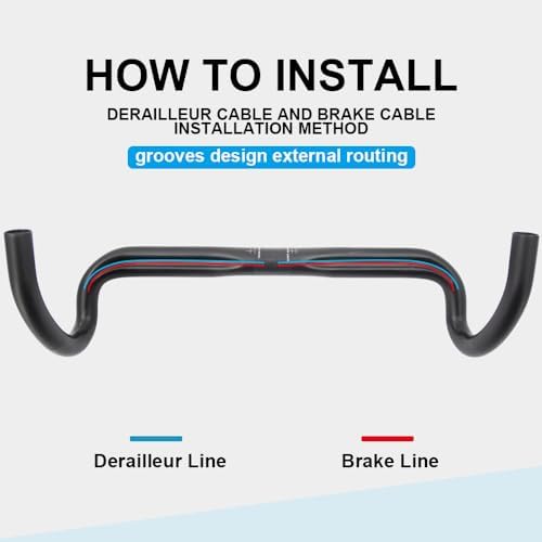 Vue 3 de Guidon Carbone Vélo Route