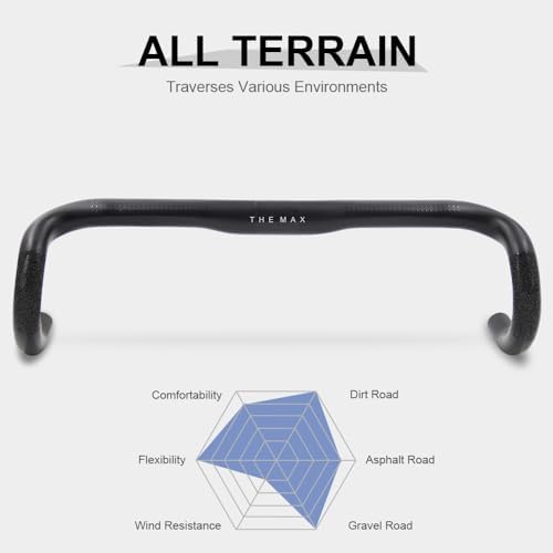 Vue 4 de Guidon Carbone Vélo Route
