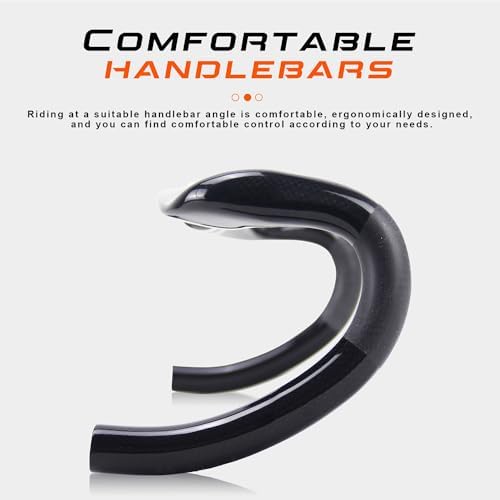 Vue 6 de Guidon Carbone Velo Gravel