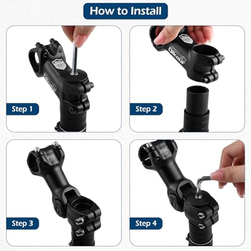 Vue 6 de Potence VTT Réglable Aluminium