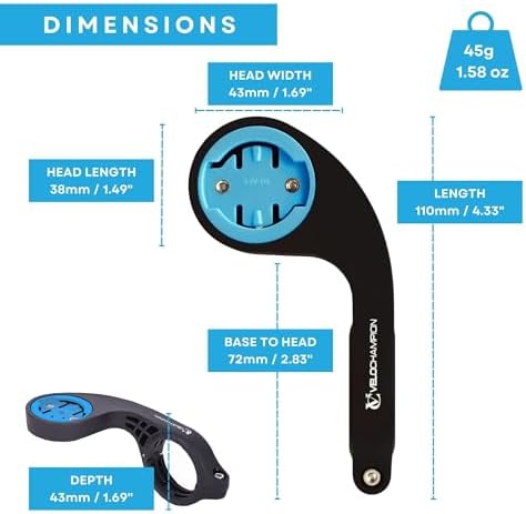 Vue 3 de Support Guidon GPS Vélo