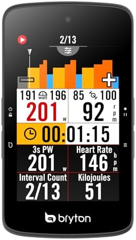 Vue 5 de GPS Vélo Écran Tactile Navigation