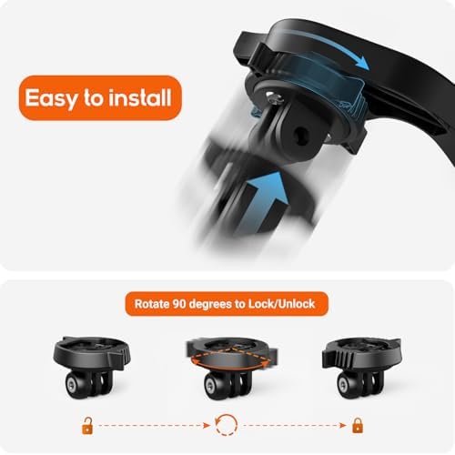 Vue 4 de Adaptateur Support Vélo Caméra