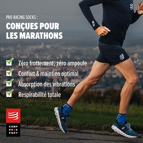 Vue 2 de Chaussettes Course Polyamide Élasthanne