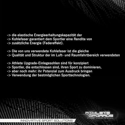 Vue 5 de Semelles Fibre Carbone Sportives