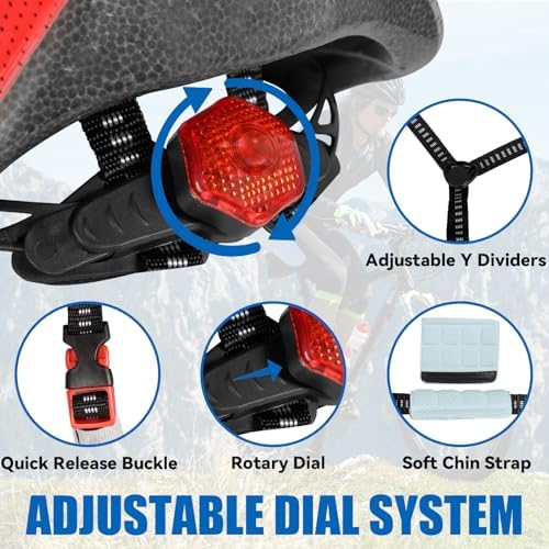 Vue 4 de Casque Vélo Sécurité LED