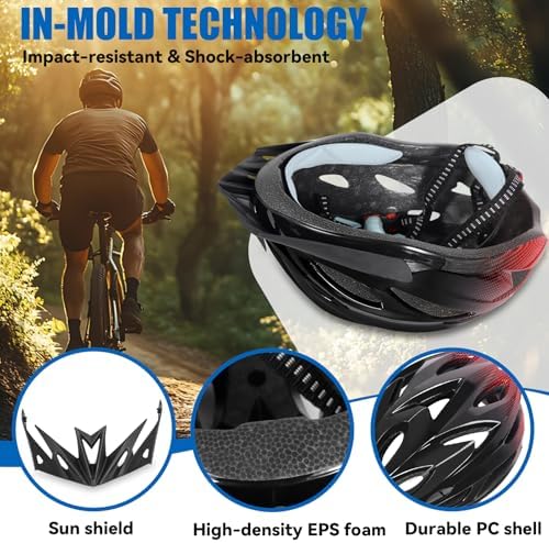 Vue 7 de Casque Vélo Sécurité LED