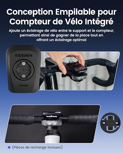Vue 4 de Phare Vélo Sécurité Lumineux