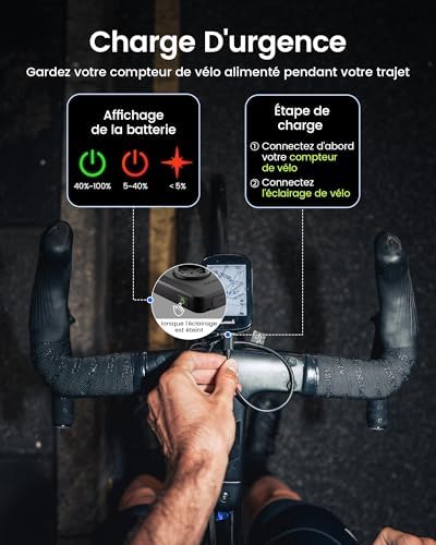 Vue 5 de Phare Vélo Sécurité Lumineux